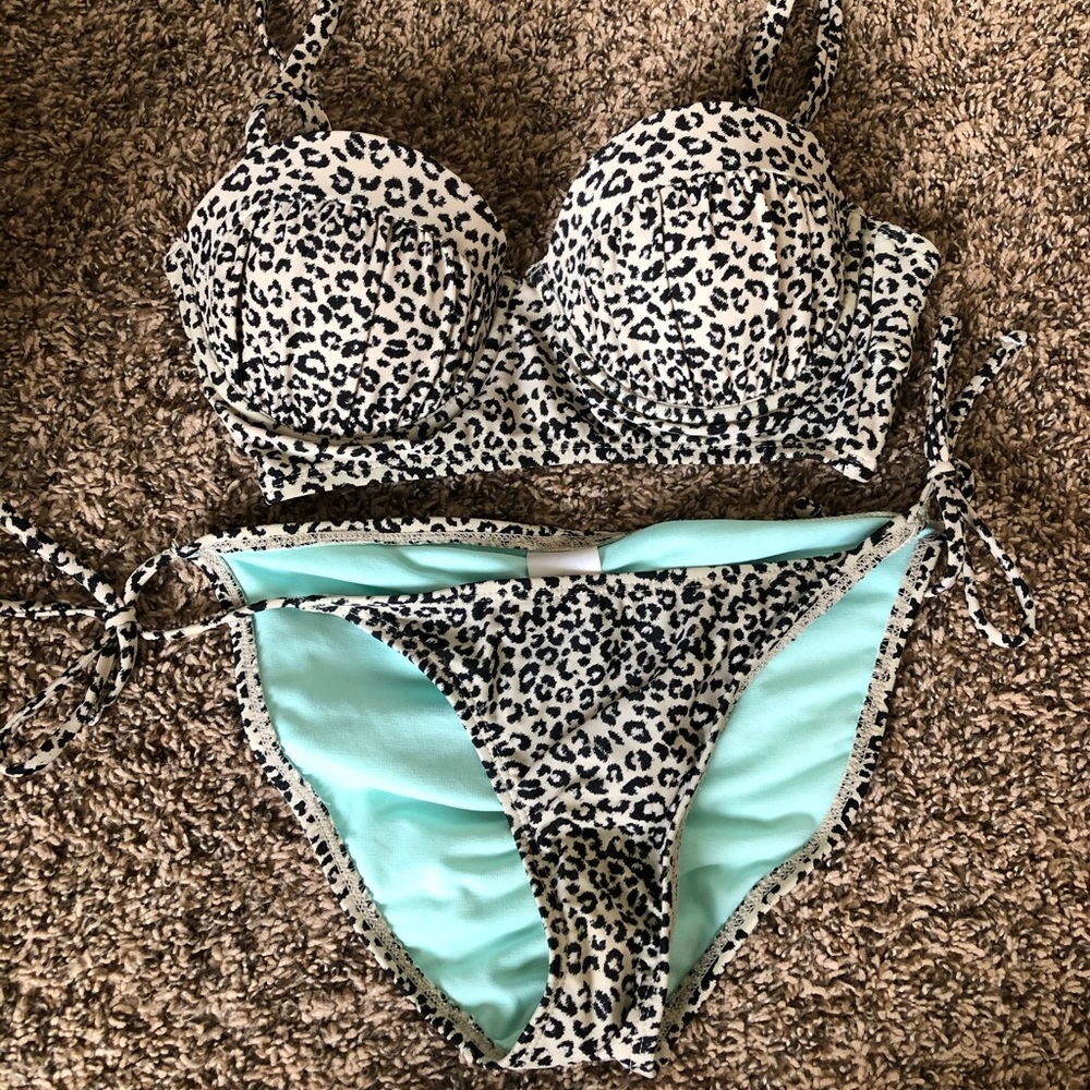 Cheetah print swimwear